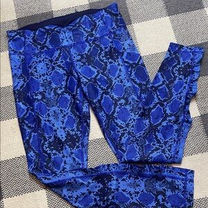 Lululemon Tight Mini Ziggy Snake Pipe Dream Blue Sapphire 8